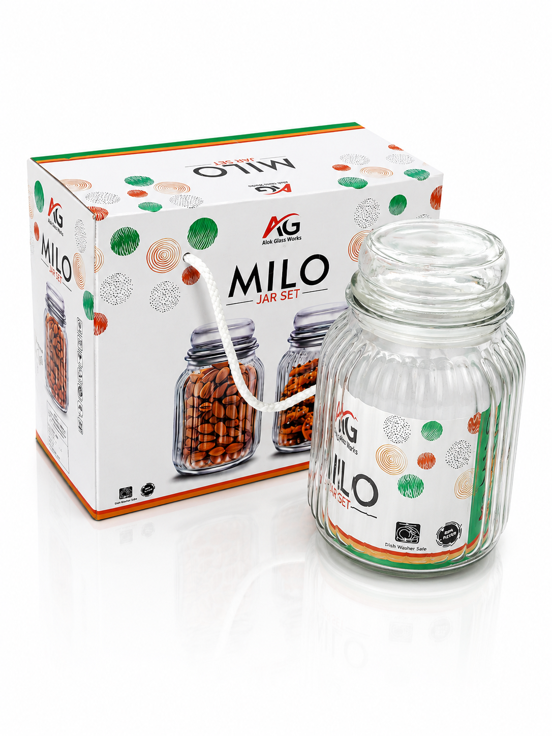 1000ml Milo Line Jar (2pc)
